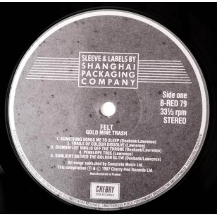 Felt ‎- Gold Mine Trash 1987 UK 1st Pressing Vinyl LP ***READY TO SHIP from Hong Kong***